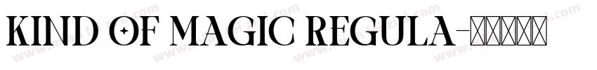 Kind of Magic Regula字体转换